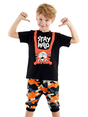 Stay Wild Boy T-shirt&Harem Pants Set - 1