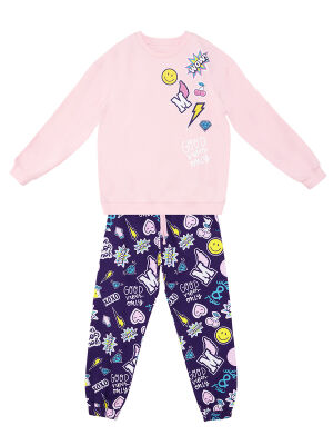 Sticker Girl Pink Tracksuit - 3