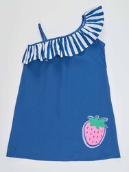Strawberry Girl Poplin Dress - Thumbnail