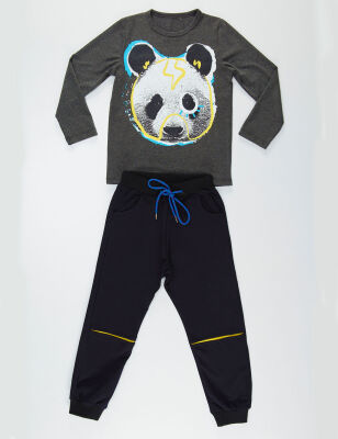 Street Panda Erkek Çocuk T-shirt Pantolon Takım - 3