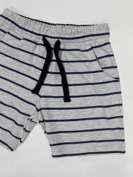 Striped Boy Cotton Shorts - 3