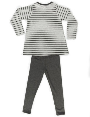 Striped Kitty Tunic Set - 4