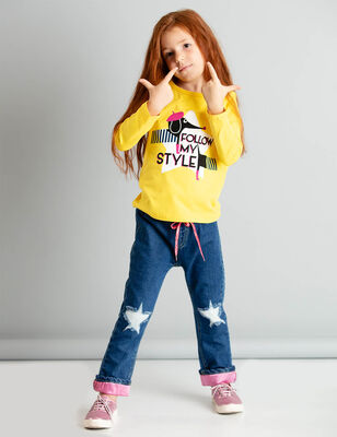 Stylish Dog Jean Set - 1