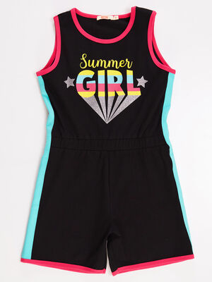 Summer Black Girl Overall - 3