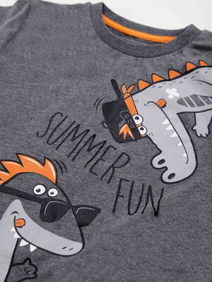 Summer Fun Boy T-shirt&Harem Pants Set