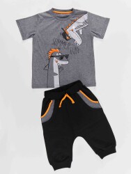 Summer Fun Boy T-shirt&Harem Pants Set - 3