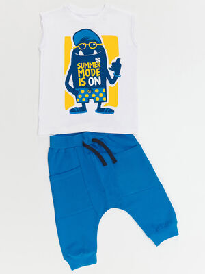 Summer Mode Boy T-shirt&Harem Pants Set