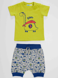 Super Dino Baby Boy T-shirt&Harem Pants Set - 3