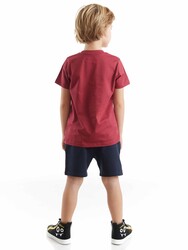Süper Güçlü Erkek Çocuk T-shirt Şort Takım - Thumbnail