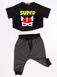 Super Power Boy T-shirt&Baggy Set - Thumbnail