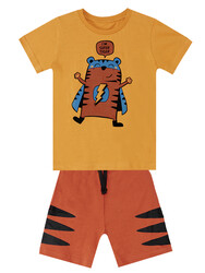 Super Tiger Boy T-shirt&Shorts Set - Thumbnail