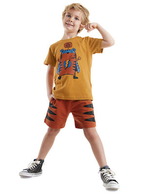 Super Tiger Erkek Çocuk T-shirt Şort Takım