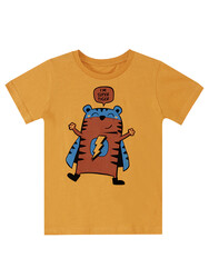 Super Tiger Erkek Çocuk T-shirt Şort Takım - Thumbnail