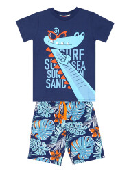 Surfer Croc Boy T-shirt&Shorts Set - 3