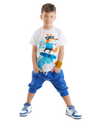 Surfer Fox Boy T-shirt&Capri Pants Set - 1