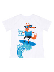 Surfer Fox Boy T-shirt&Capri Pants Set - 5