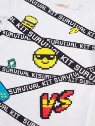 Survival Erkek Çocuk T-shirt Kapri Şort Takım - 5