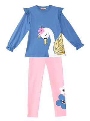 Swan Girl T-shirt&Leggings Set - 3