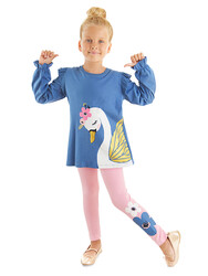 Swan Girl T-shirt&Leggings Set - Thumbnail