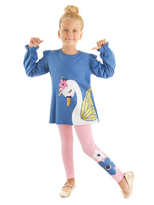 Swan Girl T-shirt&Leggings Set