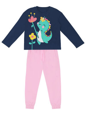 Sweet Dino Girl T-shirt&Pants Set - 3