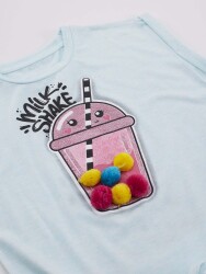 Sweet Milkshake Kız Çocuk T-Shirt Şort Takım - 5