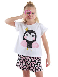 Sweet Owl Girl T-shirt&Shorts Set - 1