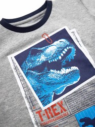 T-rex Info Erkek Çocuk T-shirt Pantolon Takım - Thumbnail