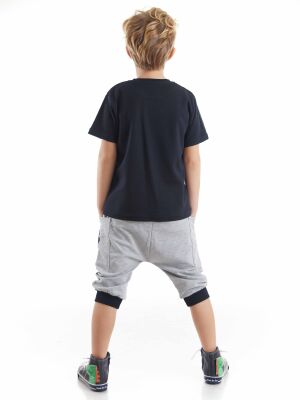 T-rex Info Boy T-shirt&Capri Pants Set - 2