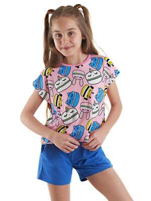 Tatlı Kurabiyeler Kız Çocuk T-shirt Şort Takım