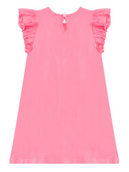 Teddy bear Girl Pink Jersey Dress - 4