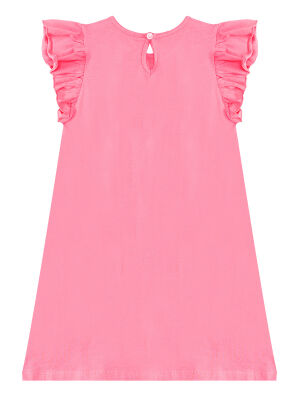 Teddy bear Girl Pink Jersey Dress - 4