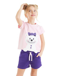 Teddy Bear Girls T-shirt&Shorts Set - 1