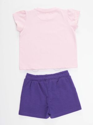 Teddy Bear Girls T-shirt&Shorts Set - 4