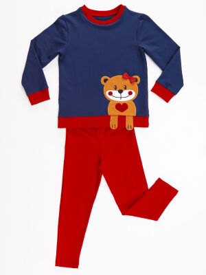 Teddy Girl Sweatshirt&Leggings Set - 3