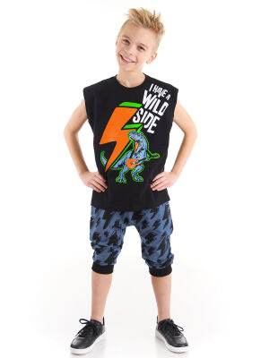 Thunder Dino Boy T-shirt&Harem Pants Set - 1