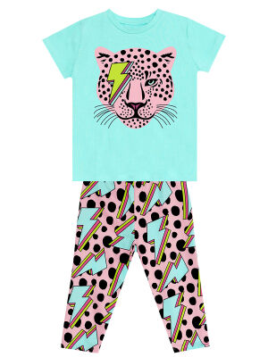 Thunder Leo Girl T-shirt&Leggings Set - 3