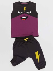 Thunder Mask Boy T-shirt&Capri Set - Thumbnail