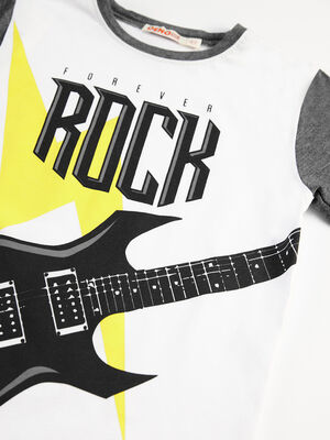 Thunder Rock Erkek Çocuk T-shirt Kapri Şort Takım