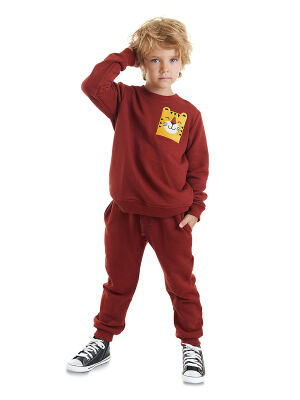 Tiger Boy Burgundy Tracksuit - 1