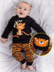 Tiger Erkek Bebek T-shirt Tayt-Pantolon Takım - 1