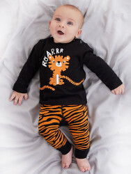 Tiger Erkek Bebek T-shirt Tayt-Pantolon Takım - 2