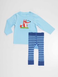 Tilki Erkek Bebek T-shirt Tayt-Pantolon Takım - 5