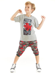 Triceratops Boy T-shirt&Harem Pants Set - 1