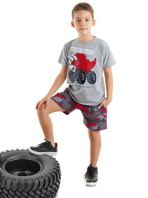 Triceratruck Boy T-shirt&Shorts Set - 1