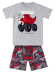 Triceratruck Boy T-shirt&Shorts Set - 3