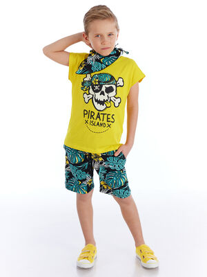 Tropic Boy T-shirt&Shorts&Bandana Set - 1