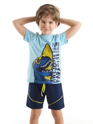 Tropic Dino Boy Shorts Set - 1