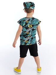 Tropic Shark Boy T-shirt&Shorts&Bandana Set - 2