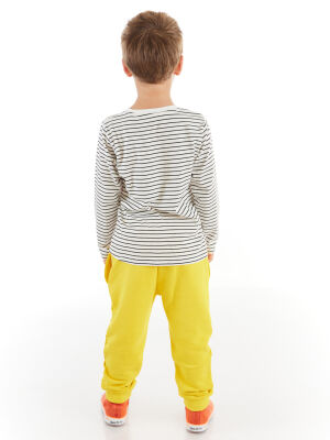 Truck Boy Striped T-shirt&Pants Set - 2